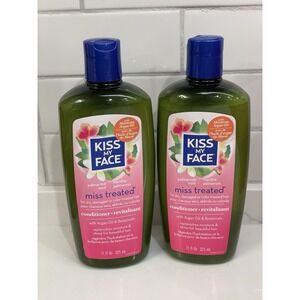 Kiss My Face Miss Treated Conditioner Lot of 2 Color Damaged Dry‎ Hair 11 fl oz